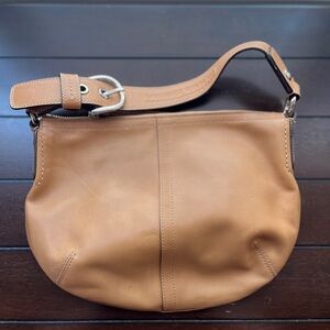 Coach Tan Leather Shoulder Bag